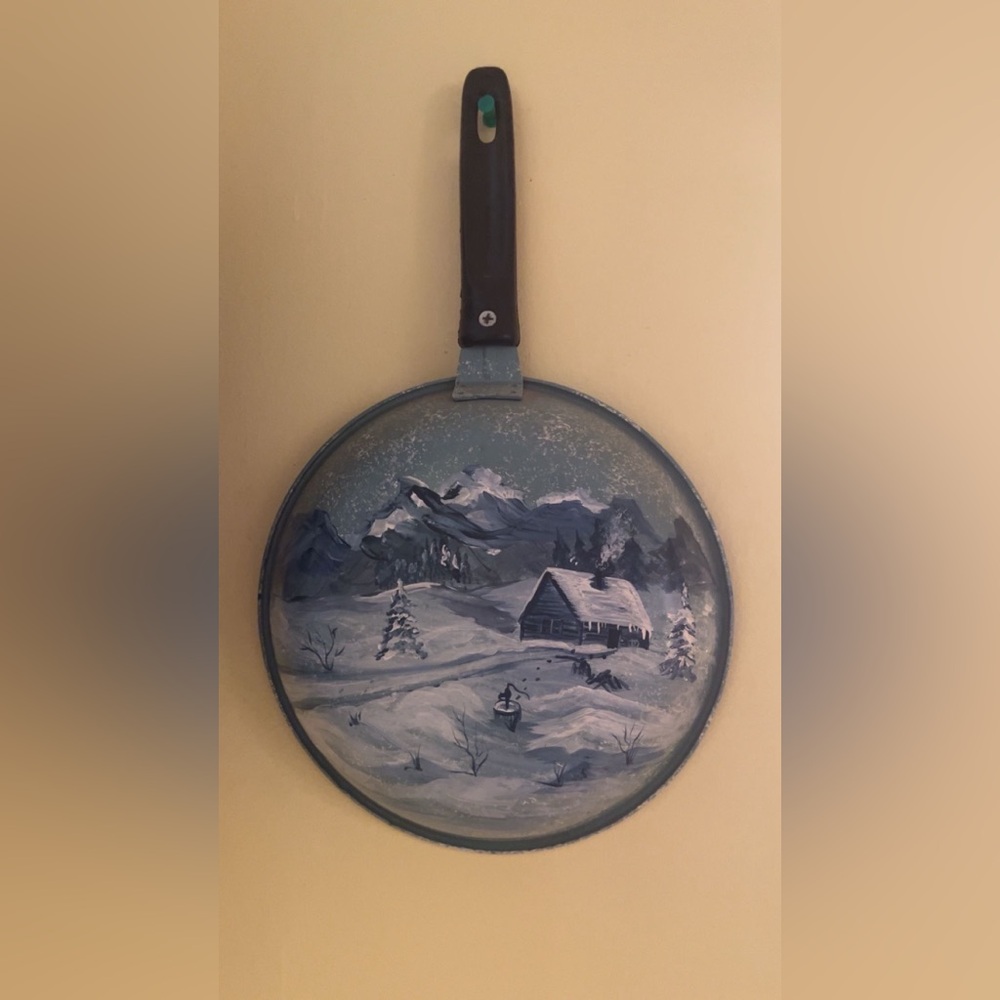 Hand Painted Frying Pan